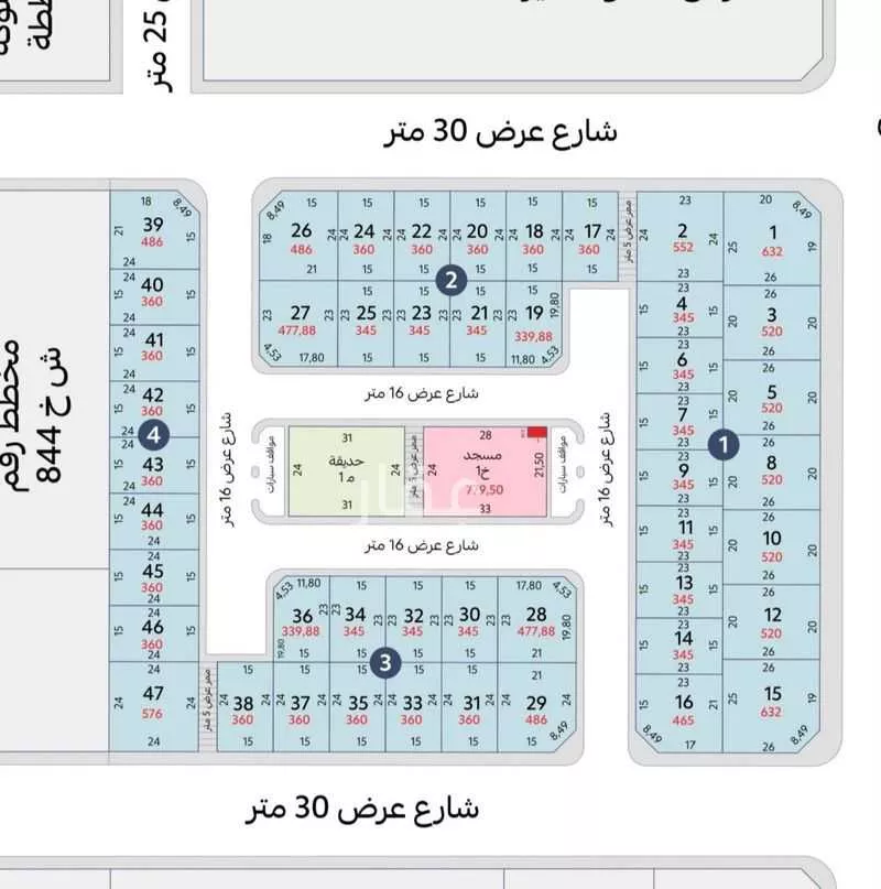 أرض 477 م² في اللؤلؤ