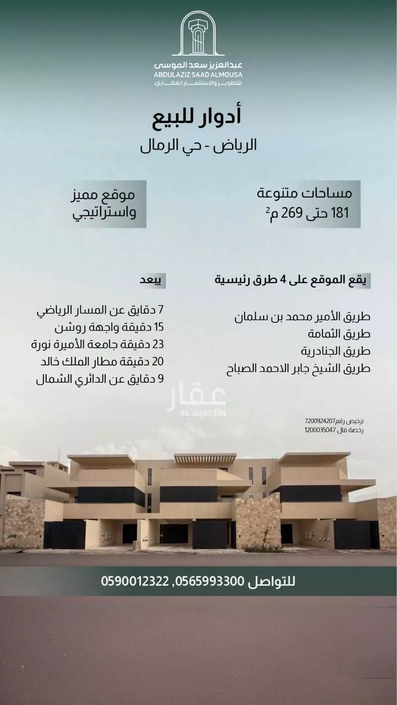 3 bedroom floor in Al Rimal