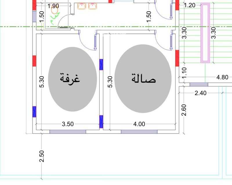 2 bedroom floor in Al Quds 5