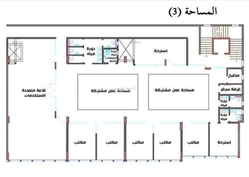 مكتب 990 م² في الغدير 10