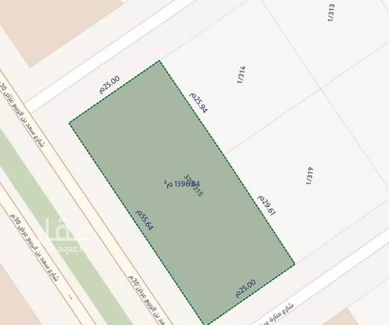 أرض 1375 م² في الأندلس 1