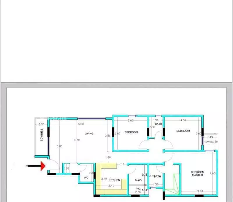 3 bedroom apartment in Al Malqa 15