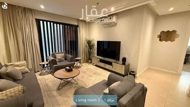 شقة 2 غرف في الملقا 5