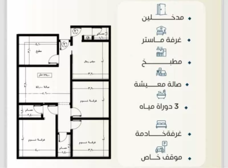 4 bedroom apartment in Al Salamah 6
