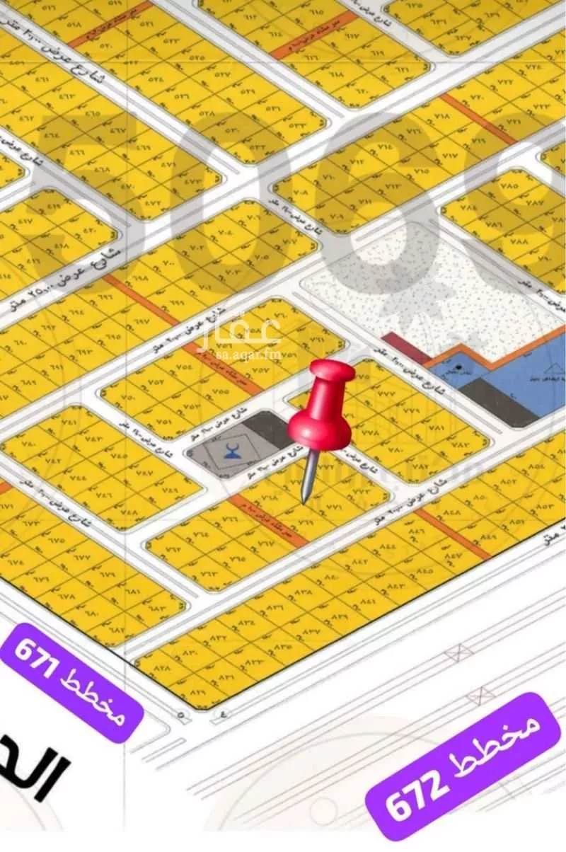 أرض 899 م² في البركة