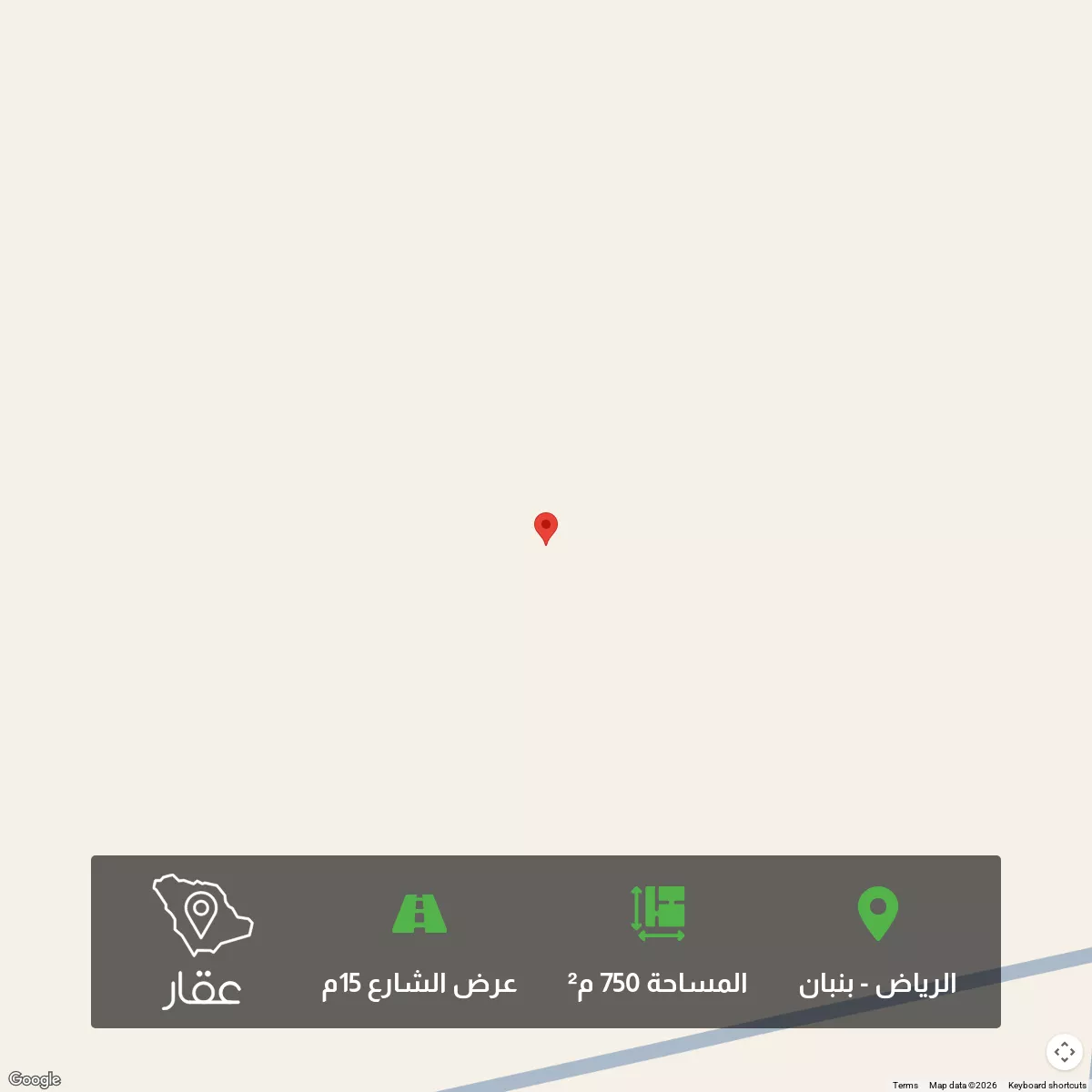 أرض 750 م² في بنبان