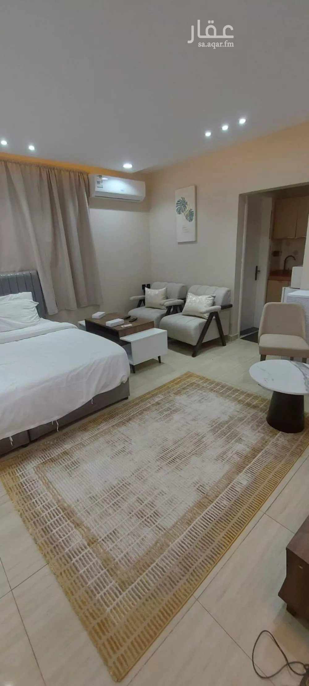 شقة 1 غرف في العقيق 2