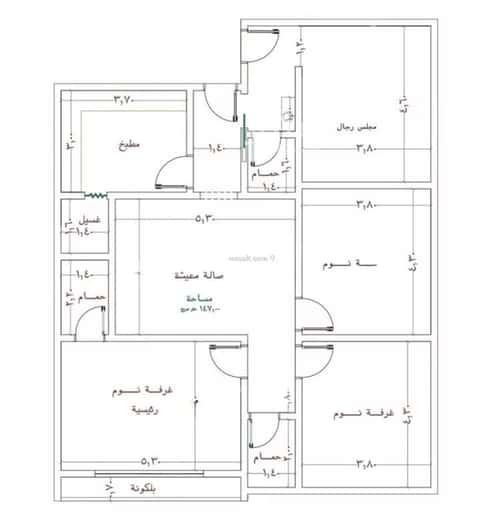5 bedroom apartment in As Sawari 3