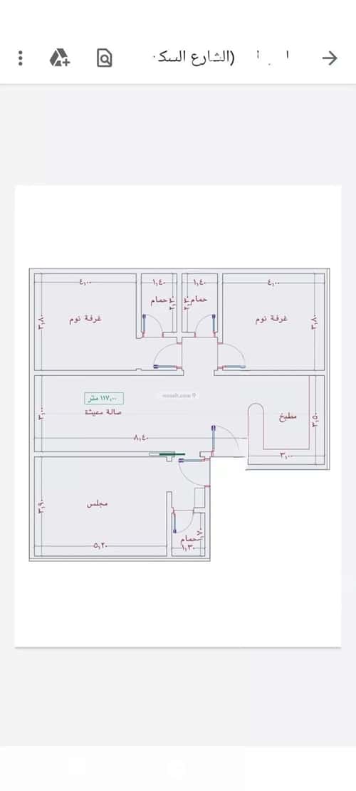شقة 4 غرف في الواحة 2