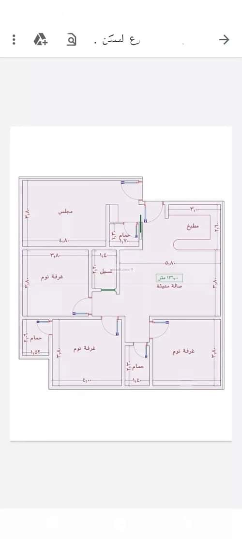 شقة 4 غرف في الواحة 3