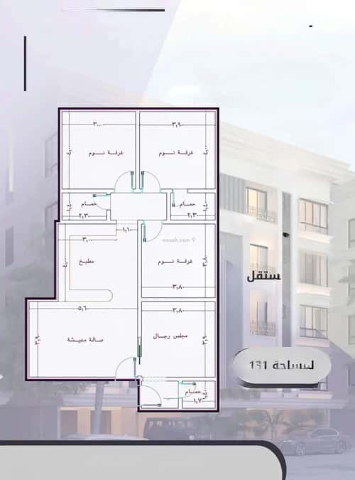 شقة 4 غرف في الصواري 3