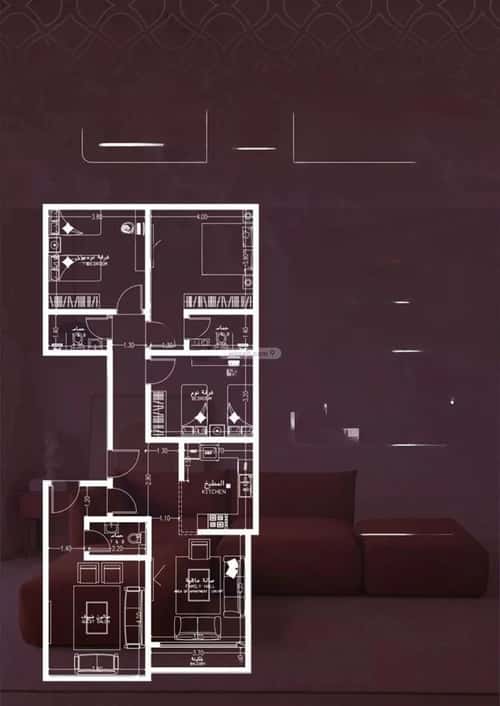 شقة 4 غرف في العزيزية 4