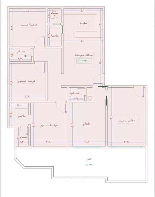 3 bedroom apartment in As Sawari 2