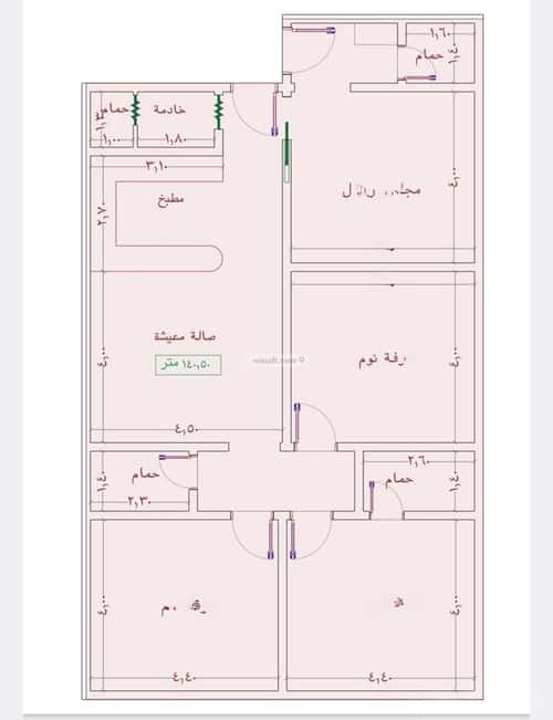 2 bedroom apartment in Al Jamiah 2