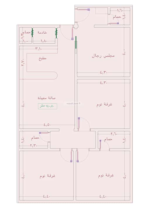 شقة 4 غرف في الجامعة 10