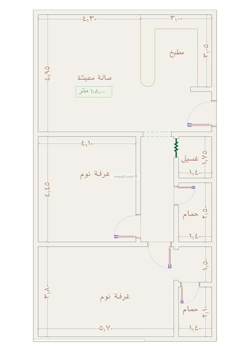 شقة 4 غرف في الجامعة 2