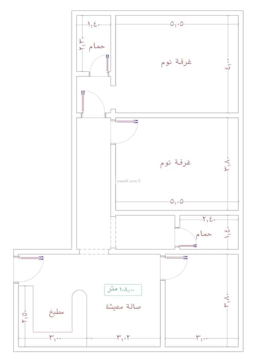 2 bedroom apartment in Al Jamiah 7