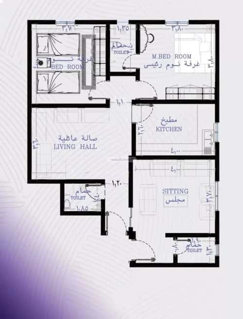 3 bedroom apartment in Al Marwa 3