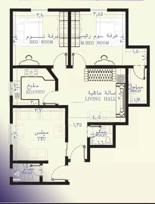3 bedroom apartment in Al Safaa 2