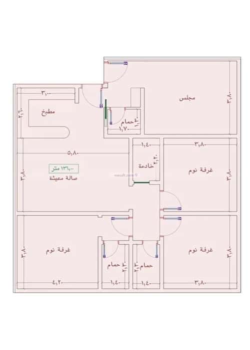 شقة 4 غرف في الواحة 2