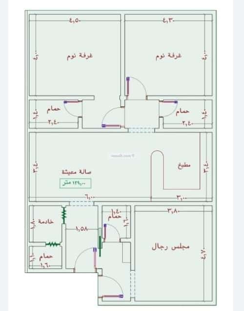 شقة 4 غرف في الجامعة 2