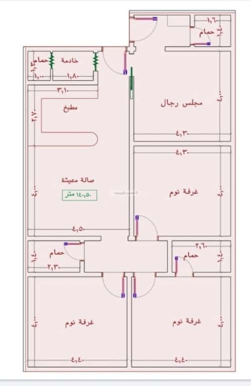 شقة 4 غرف في الجامعة 3