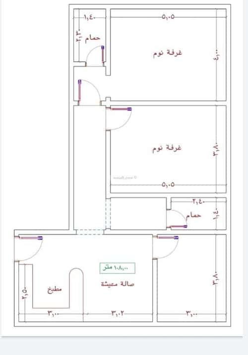 شقة 4 غرف في الجامعة 7