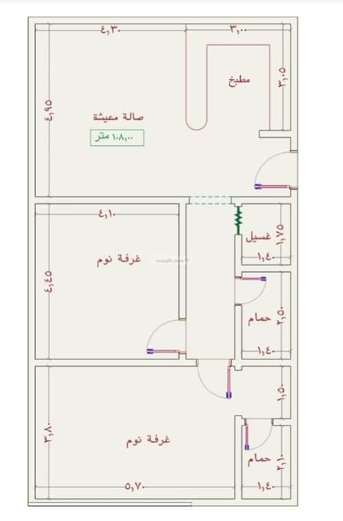شقة 4 غرف في الجامعة 4