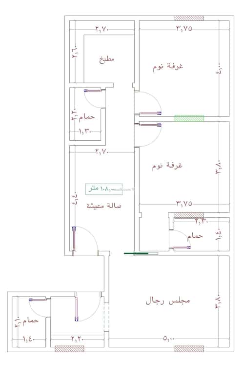 شقة 3 غرف في الجامعة 2