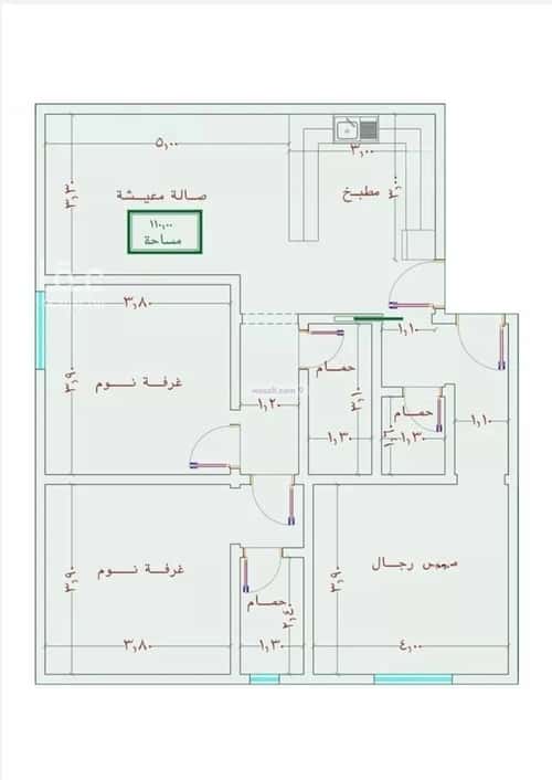 2 bedroom apartment in As Sawari 6