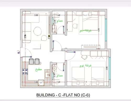 2 bedroom apartment in Al Fayha 12