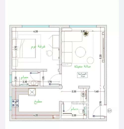 3 bedroom apartment in Al Fayha 5