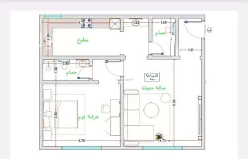 شقة 1 غرف في الفيحاء 5