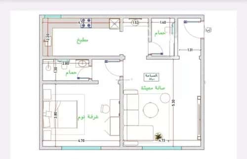 شقة 3 غرف في الفيحاء 5