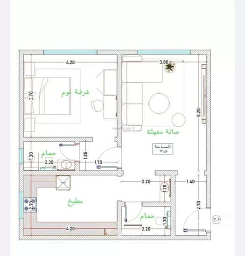 3 bedroom apartment in Al Fayha 8