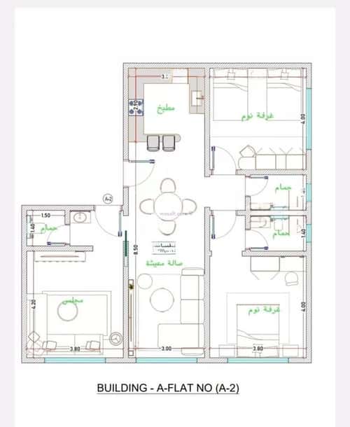 3 bedroom apartment in Al Fayha 4