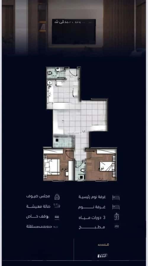 2 bedroom apartment in Mishrifah 4