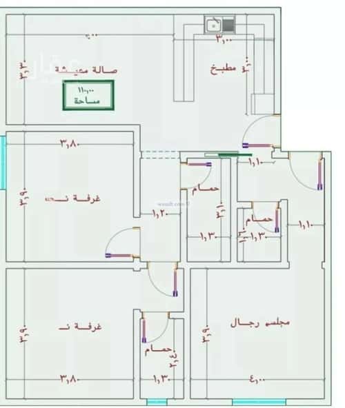 3 bedroom apartment in As Sawari 3