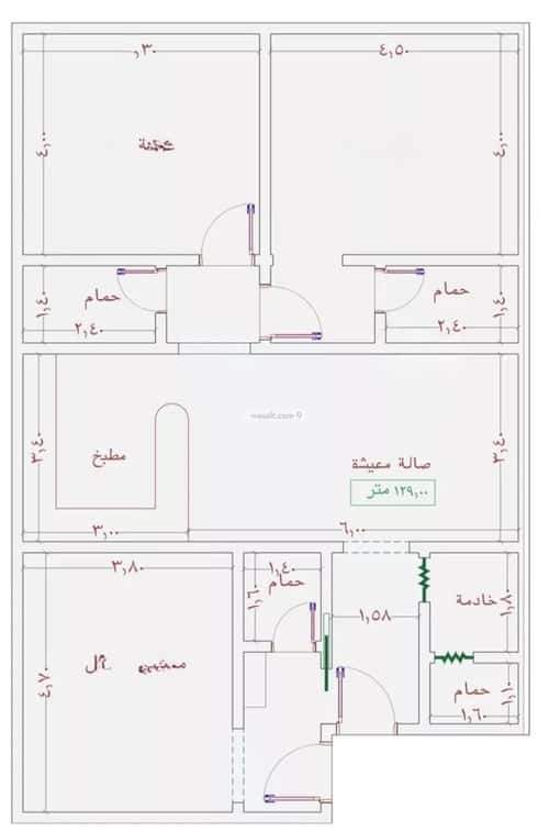 3 bedroom apartment in Al Jamiah 2