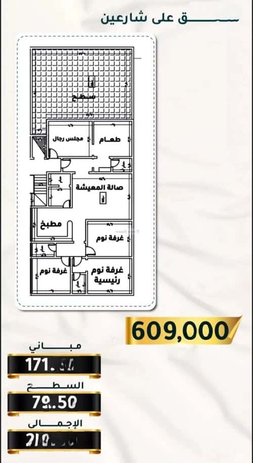 4 bedroom apartment in Al Thaghr 3