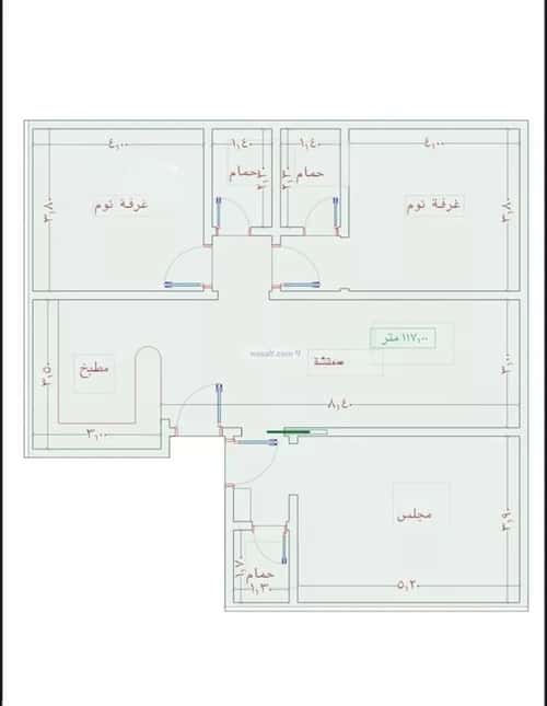 شقة 4 غرف في الواحة 3