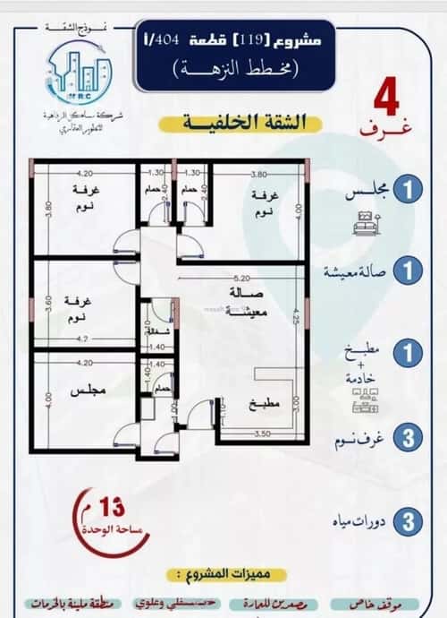 4 bedroom apartment in Al Nuzhah 3