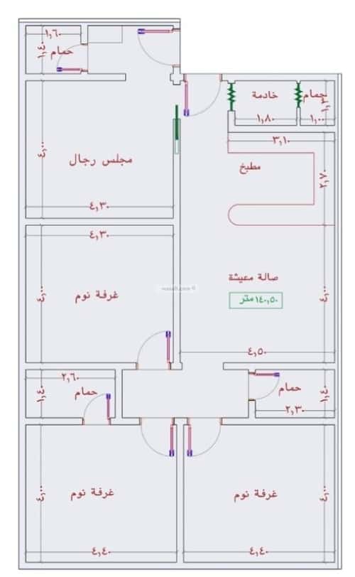 شقة 4 غرف في الجامعة 2
