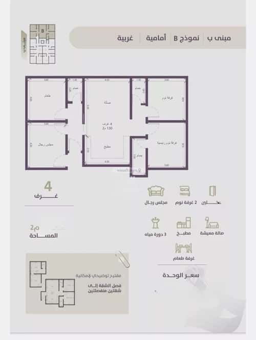 4 bedroom apartment in Al Zahra 4