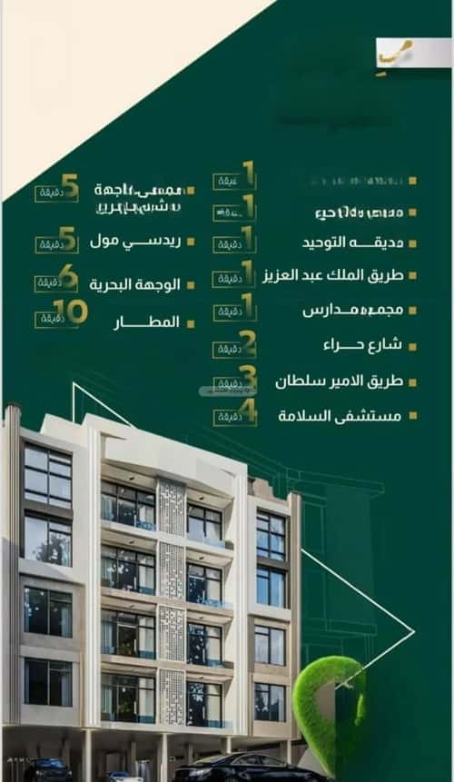 شقة 4 غرف في النهضة 8