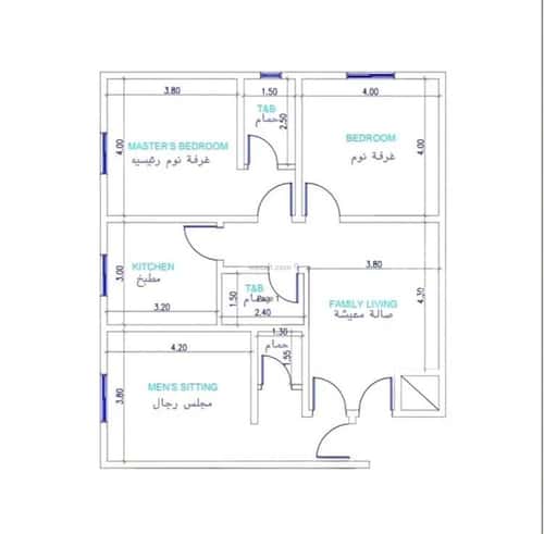 3 bedroom apartment in Al Nuzhah 1