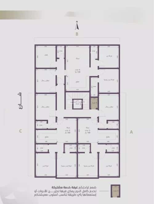4 bedroom apartment in Al Zahra 7
