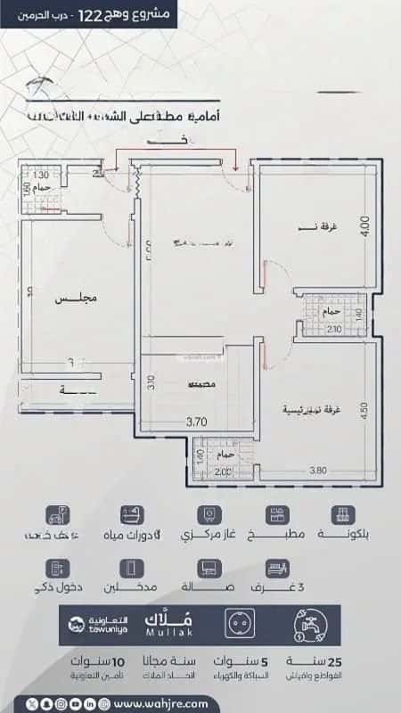 3 bedroom apartment in Al Fayha 1