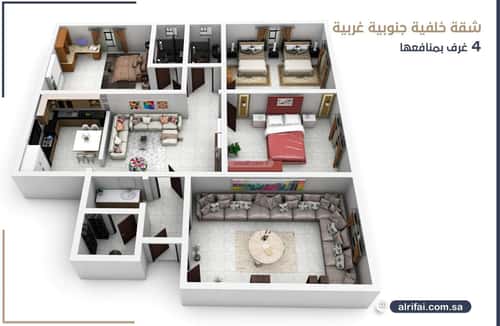 4 bedroom apartment in Al Rawdah 1