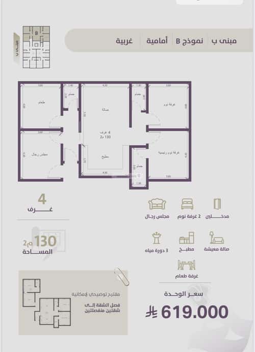 2 bedroom apartment in Al Zahra 4